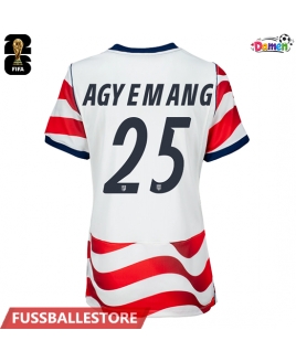 Günstige Vereinigte Staaten Patrick Agyemang #25 Heimtrikot Damen WM 2026 Kurzarm